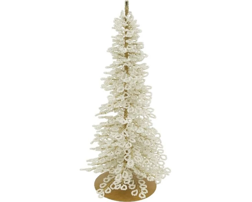 Chic Antique Weihnachtsbaum 24 x 11 cm, Creme
