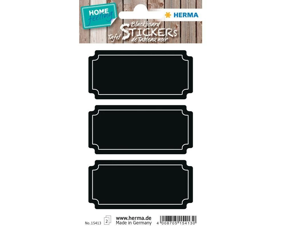 Herma Stickers HOME Tafeletiketten Schilder 2 Blatt / 6 Etiketten