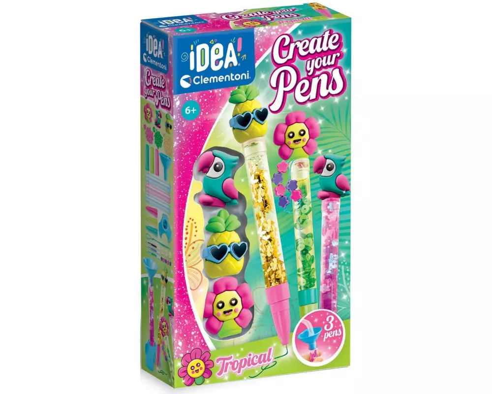 Clementoni Bastelset Deine Stift-Kreationen – Tropical