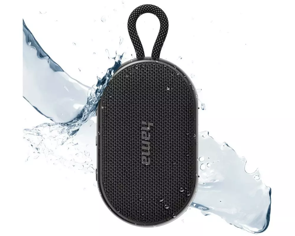 Hama Bluetooth Speaker Buddy 3.0 Wasserdicht, IPX7, 6 W, Schwarz