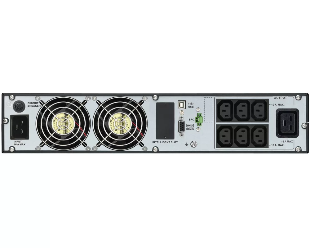 APC Easy UPS On-Line 3kVA/2700W Rackmount 2U 230V 6x IEC C13 + 1x IEC C19 outlets Intelligent Card Slot LCD W/ rail kit