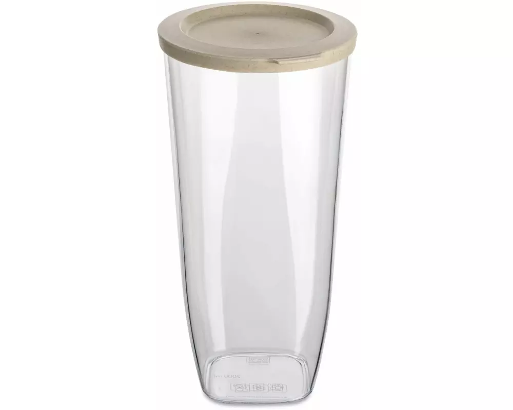 Koziol Vorratsdose Connect Dry L 2 l, Sand/Gelb