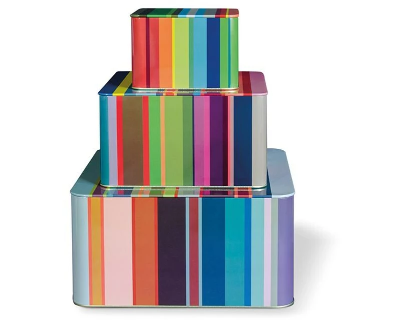 Remember Vorratsdose Stripes 3 Stück, 0 l, Mehrfarbig