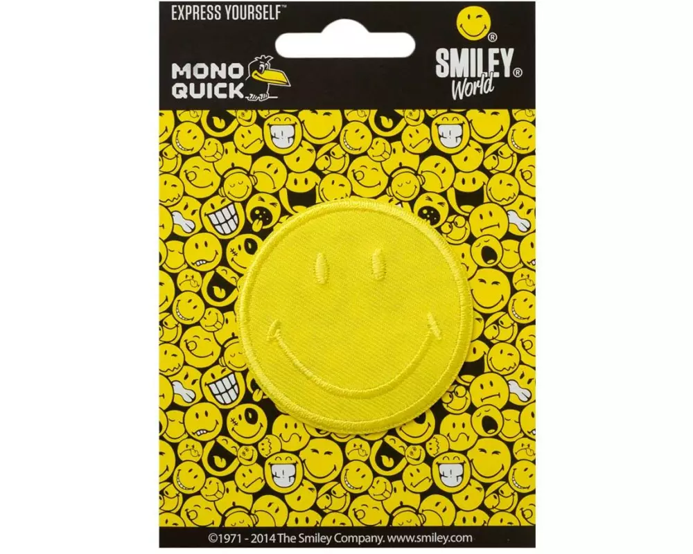 Mono-Quick Applikation Smiley, Gelb | Mono-Quick 1 Stück