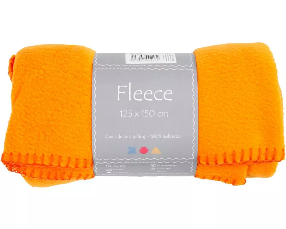 Creativ Company Fleece 150 cm x 125 cm, Orange