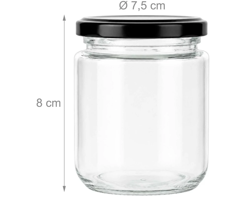 relaxdays Einmachglas 200 ml, 10 Stück