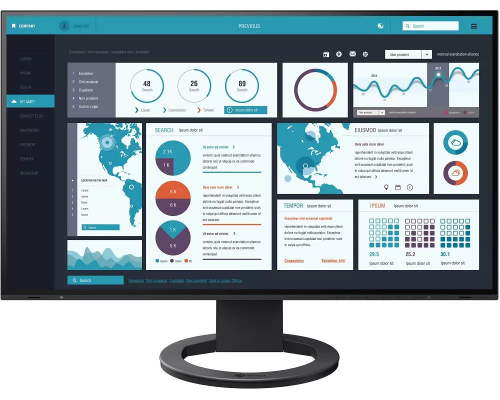 EIZO Monitor EV2795 Swiss Edition Schwarz