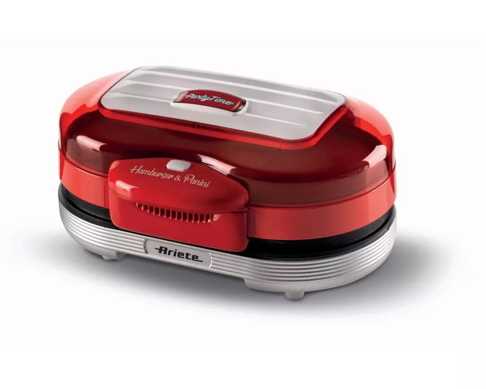 Ariete Hamburger-Grill Party Time ARI-205-RD 1200 W, Rot/Weiss