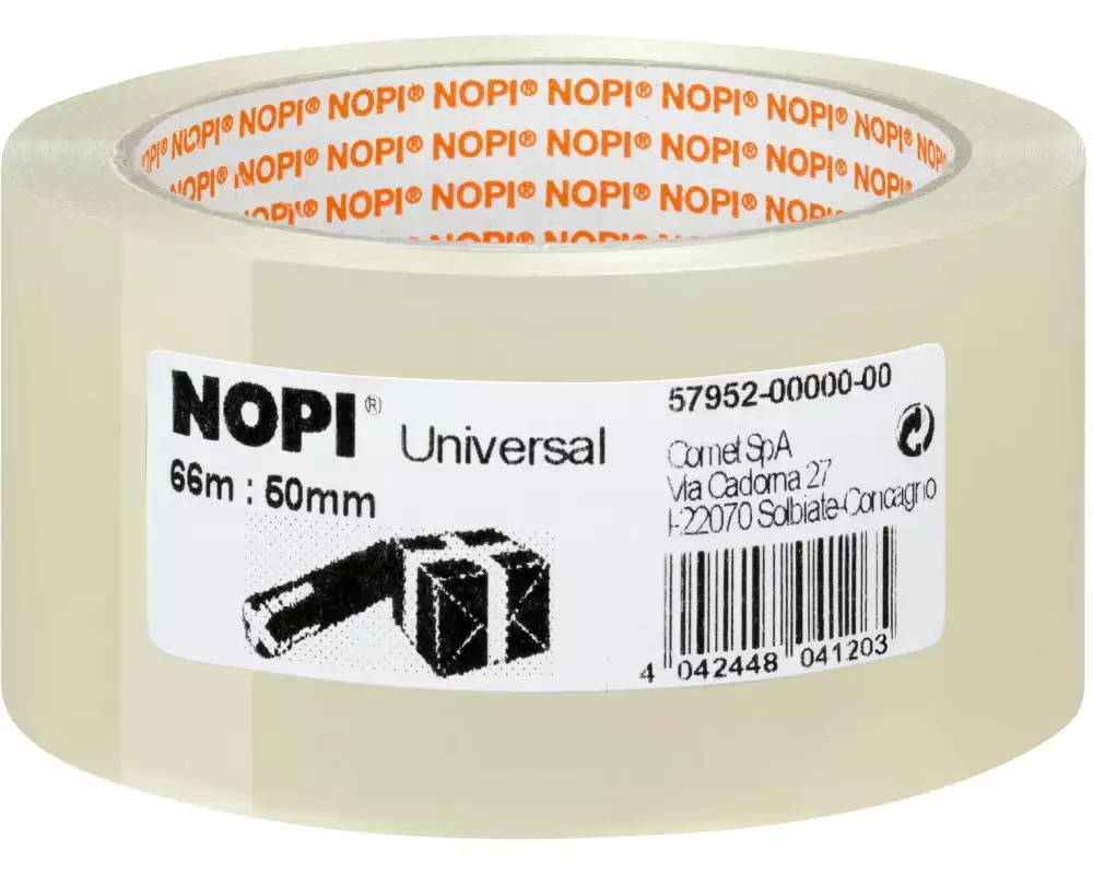 tesa NOPI Packband 50 mm x 66 m, Transparent