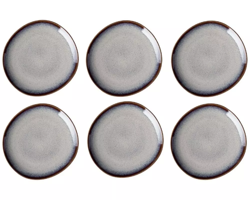 Villeroy & Boch Frühstücks- & Dessertteller Lave Ø 17 cm, 6 Stück, Beige