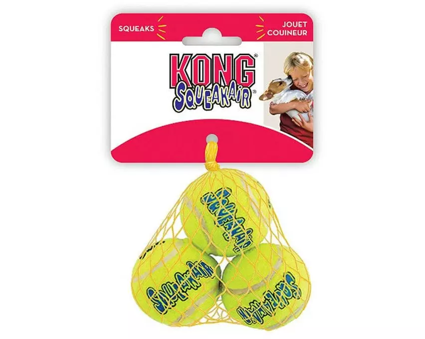 Kong Hunde-Spielzeug Air Squeaker Tennis Ball Ø 4 cm