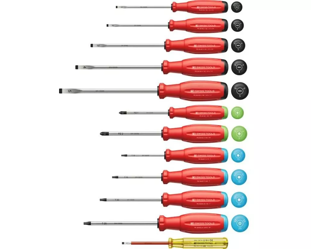 PB Swiss Tools Schraubenziehersatz 38472 SwissGrip Evo