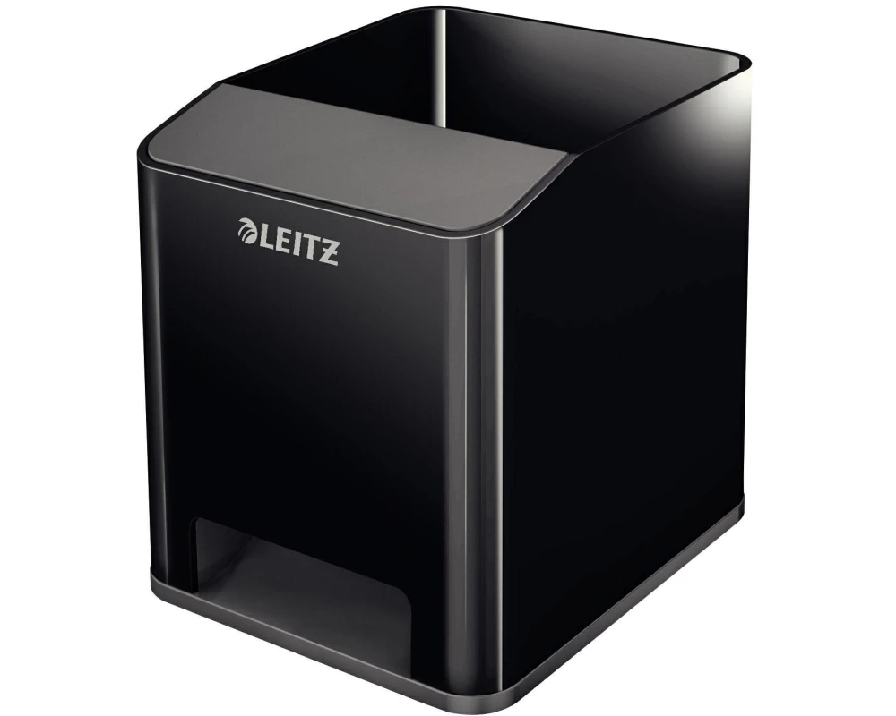Leitz Stiftehalter Wow Sound Duo Color Schwarz