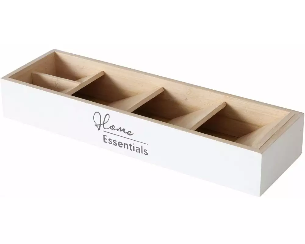 Boltze Aufbewahrungskiste Essentials 40 x 12 cm, Weiss