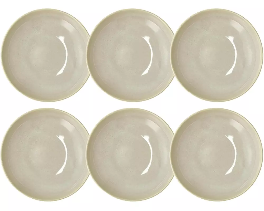 Villa Collection Suppen- & Pastateller Shoku Ø 21 cm, 6 Stück, Beige