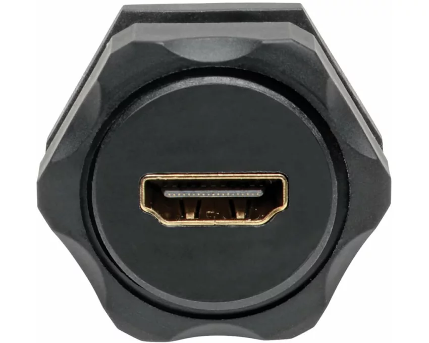 EATON TRIPPLITE 4K, HDMI Coupler with Ethernet, F/F, Industrial, High Speed, 4K, 60 Hz, HDR, IP68 Rated, Dust Cap
