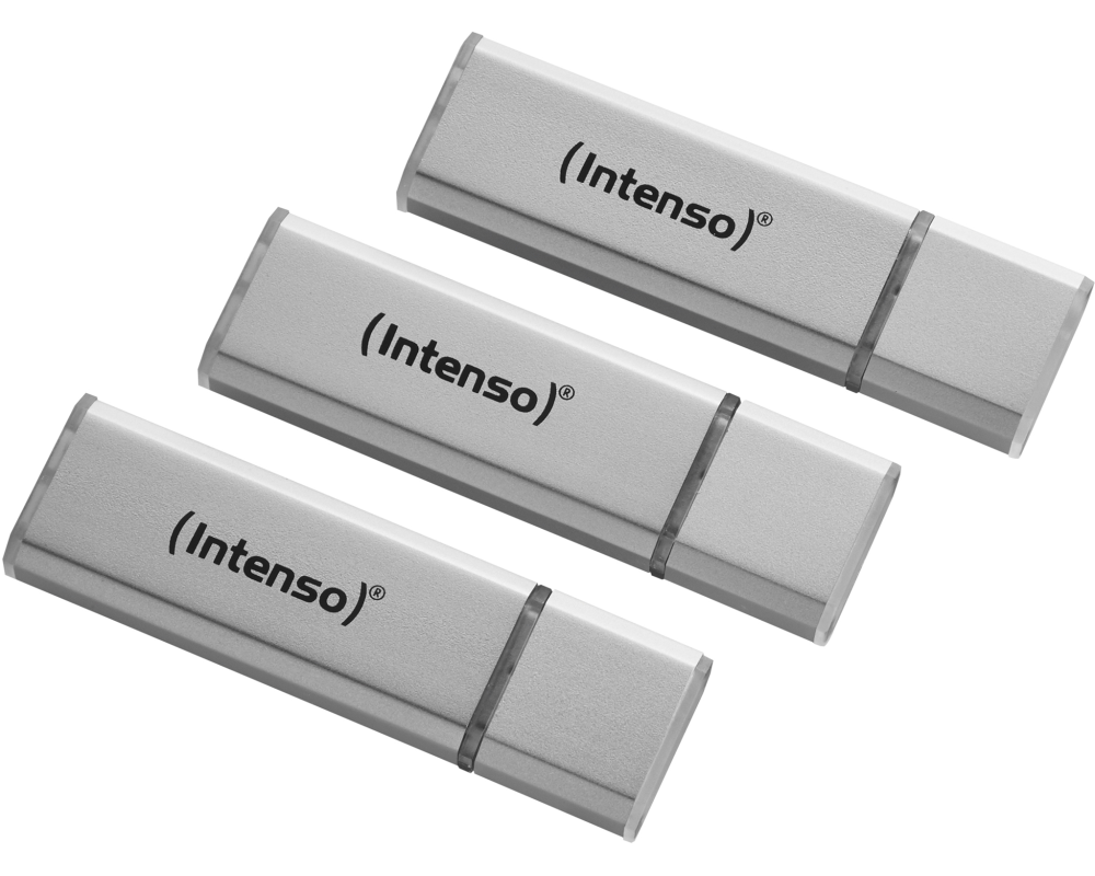 INTENSO USB-Stick Alu Line 3x 32GB 3521483 USB 2.0 silver