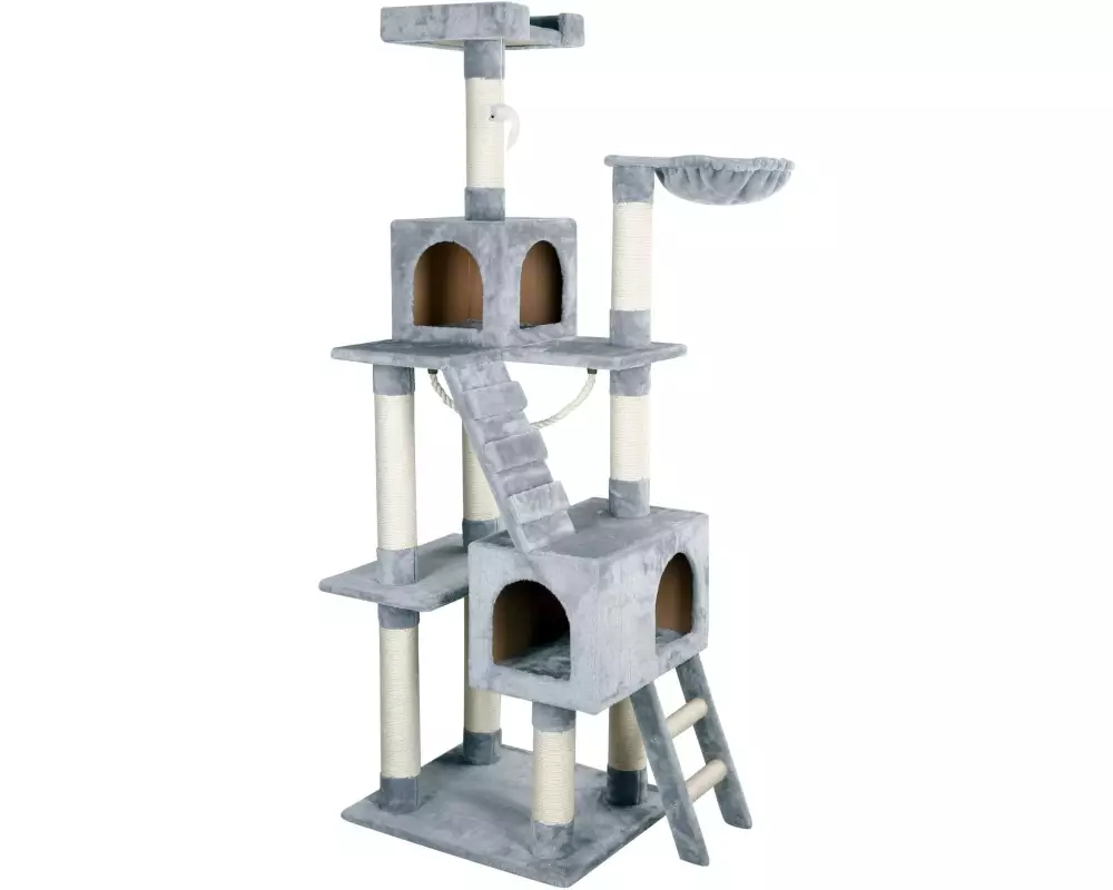 Kerbl Kratzbaum Square – Grau, 84 x 50 x 178 cm