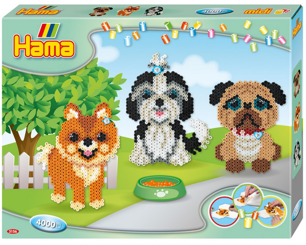 HAMA Bügelperlen Set Midi G1013156-0 Hundefreunde