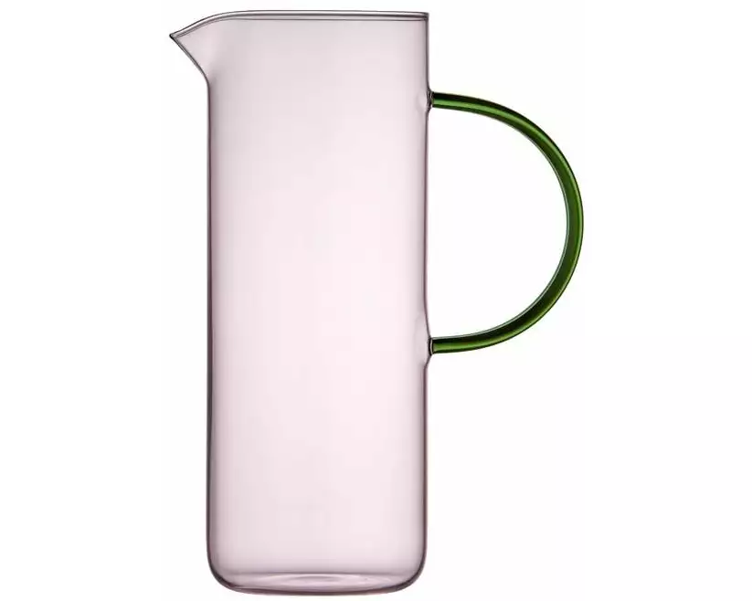 Lyngby Karaffe Torino Pink/Grün, 1.1 Liter