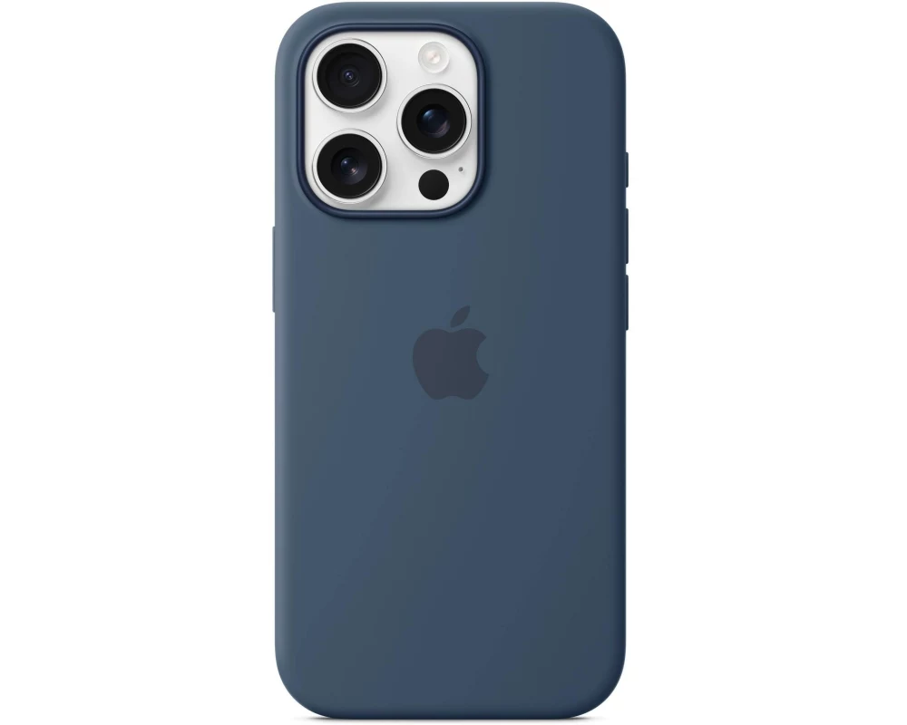 Apple Silicone Case mit MagSafe iPhone 16 Pro Denim