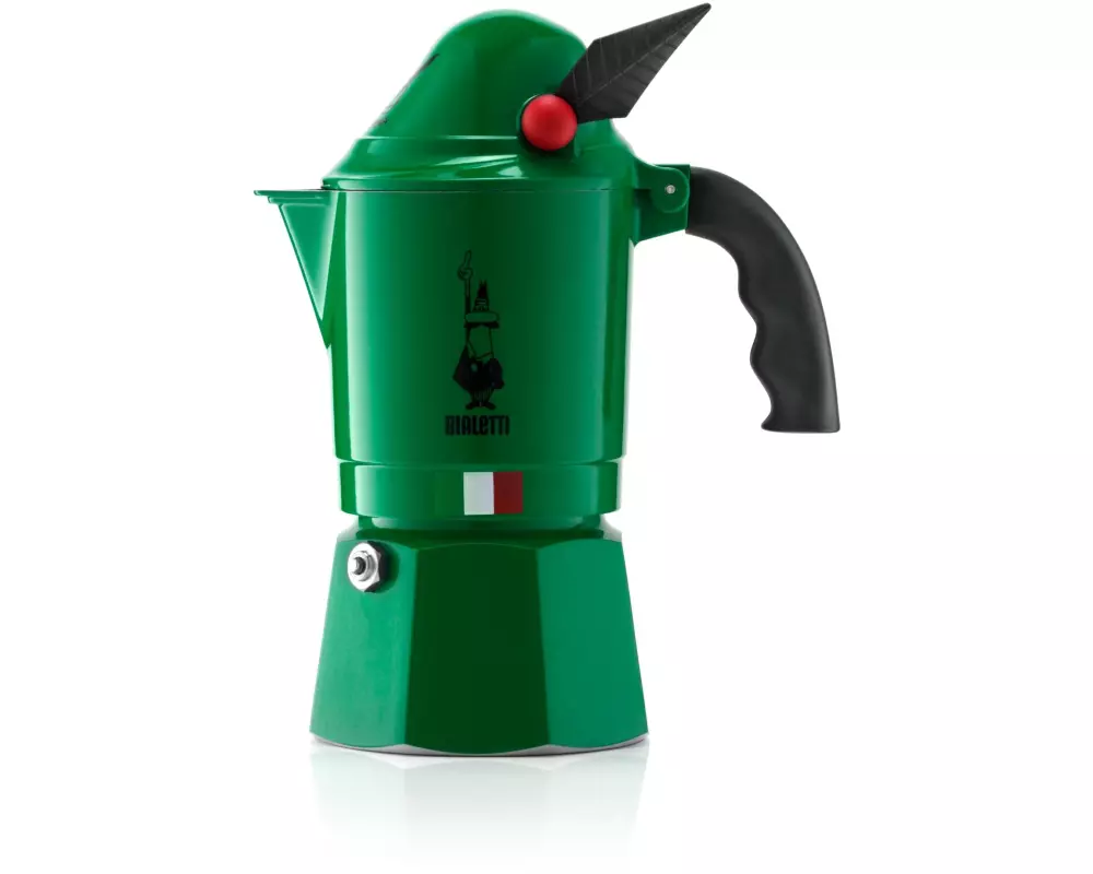 Bialetti Espressokocher Break Alpina 3 Tassen, Grün