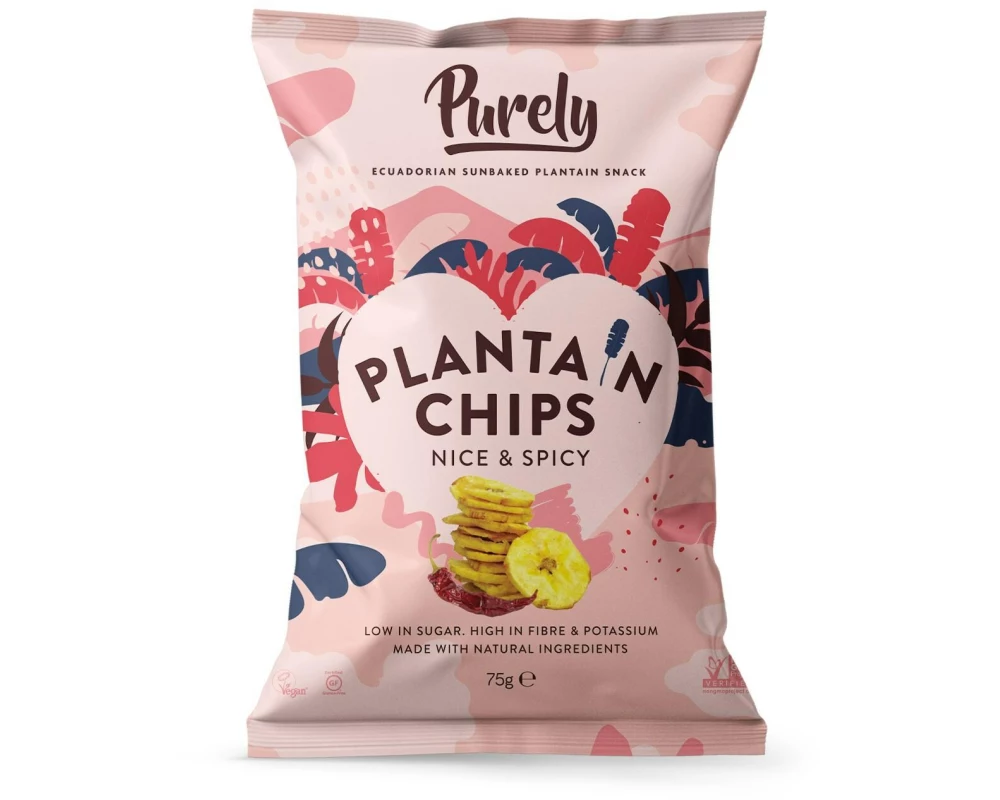 Purley Kochbananenchips Nice & Spicy 75 g