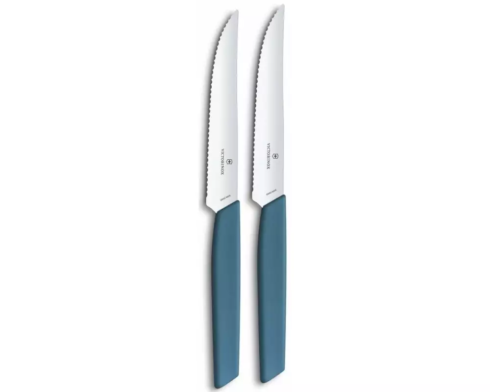 Victorinox Steakmesser-Set Swiss Modern 2 Stück, Blau