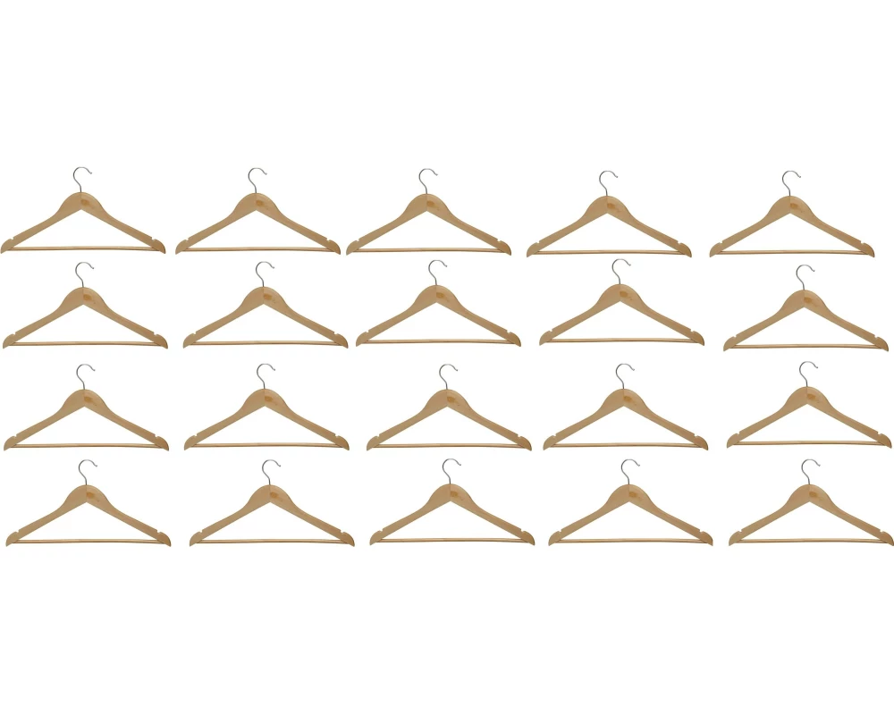 Maul Kleiderbügel Mira 20 Stück, Nature