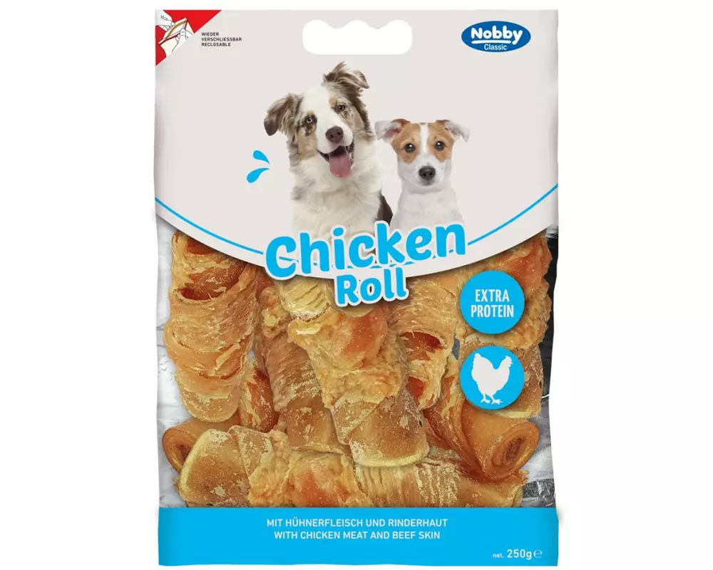 Nobby StarSnack Classic Barbecue Chicken Roll, 250 g