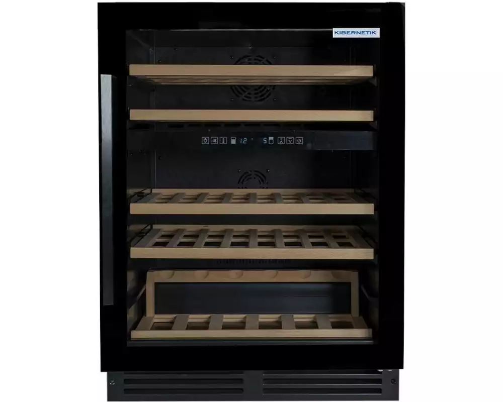 Kibernetik Einbau Weinklimaschrank WKE 46 Schwarz, Wechselbar, Rechts
