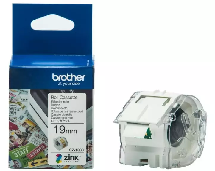 Brother Etikettenrolle CZ1003 ZINK 19 mm x 5 m