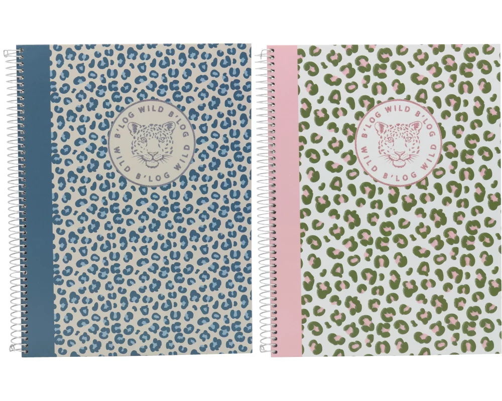 ANCOR Spiralbuch A4 WILD 104653 assort., 5mm, 90g 80 Bl.