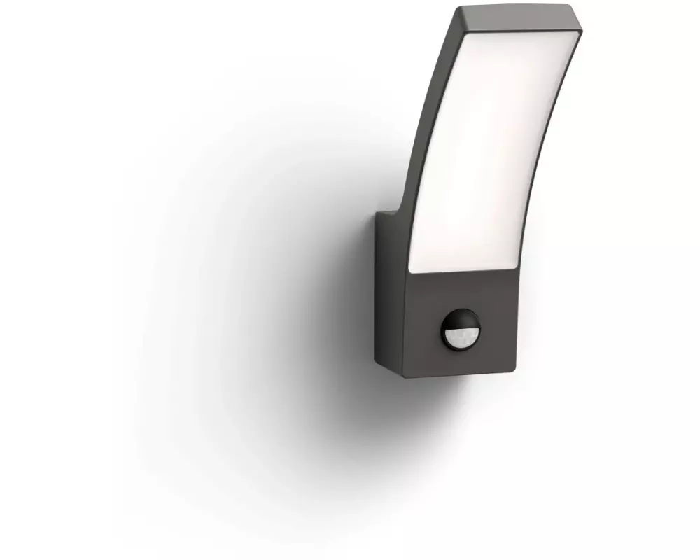 Philips Wandleuchte Splay, 12 W, 1100 lm, 4000 K, Anthrazit, BWM