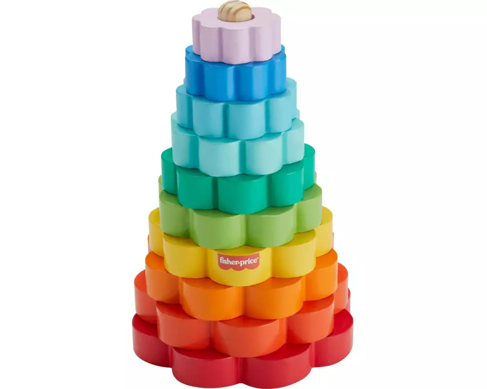 Fisher-Price Buntes Holz-Ringstapelset