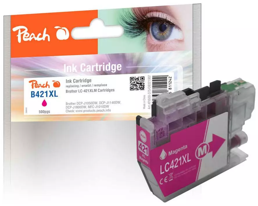 Peach Tinte Brother LC-421XLM Magenta
