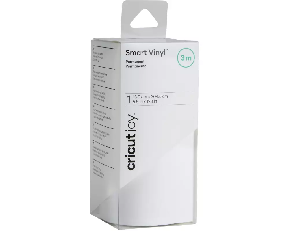 Cricut Vinylfolie Joy 13.9 cm x 304.8 cm Permanent, Weiss