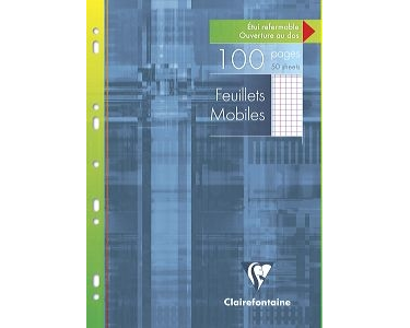 CLAIREFONTAINE Ringbucheinlagen A4 17322 5 mm, Rand links 100 Stück