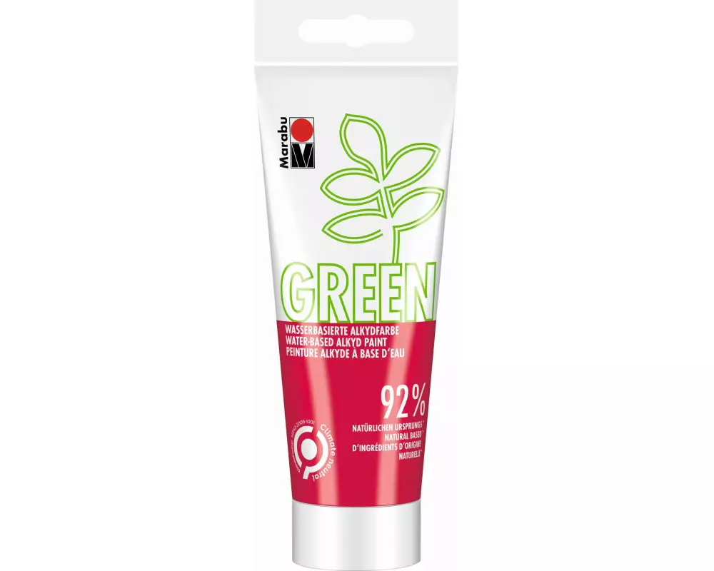 Marabu Bastelfarbe Alkydfarbe Green Kirschrot, 100 ml