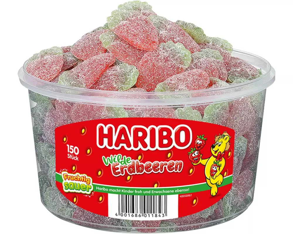 Haribo Wilde Erdbeeren Sauer 150 Stück