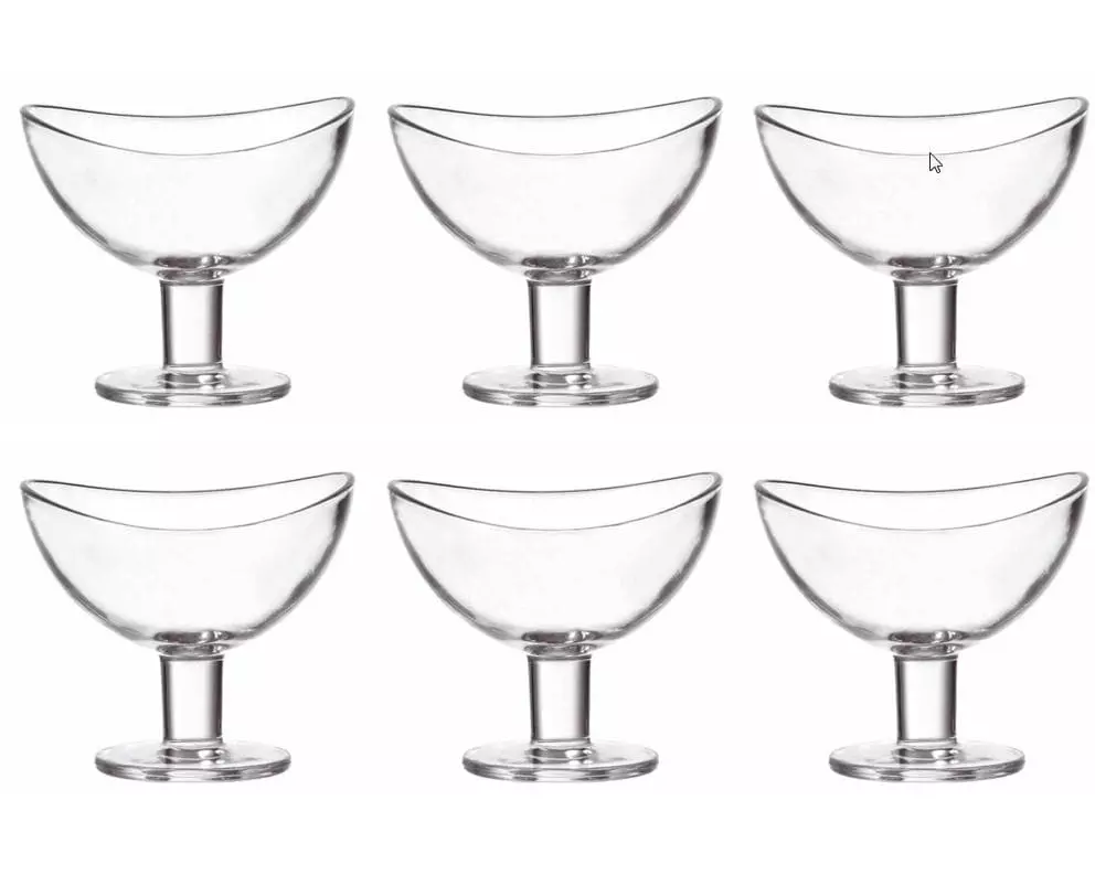 Leonardo Dessert-Schale Loop 6 Stück, Transparent