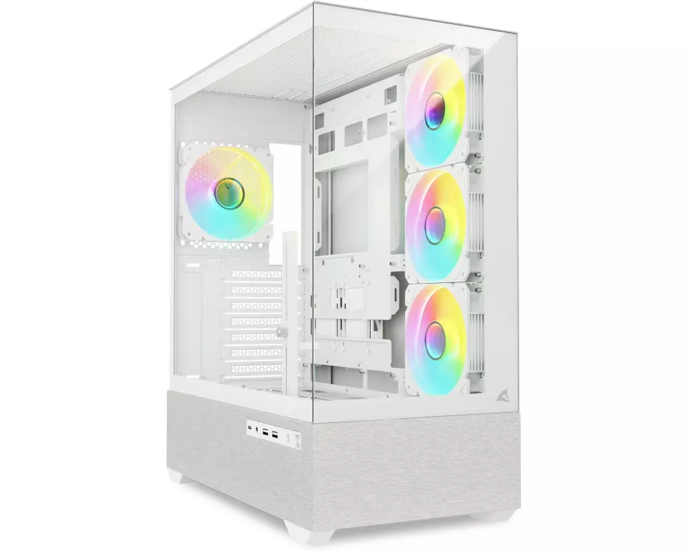 Sharkoon PC-Gehäuse AK7 ARGB Weiss