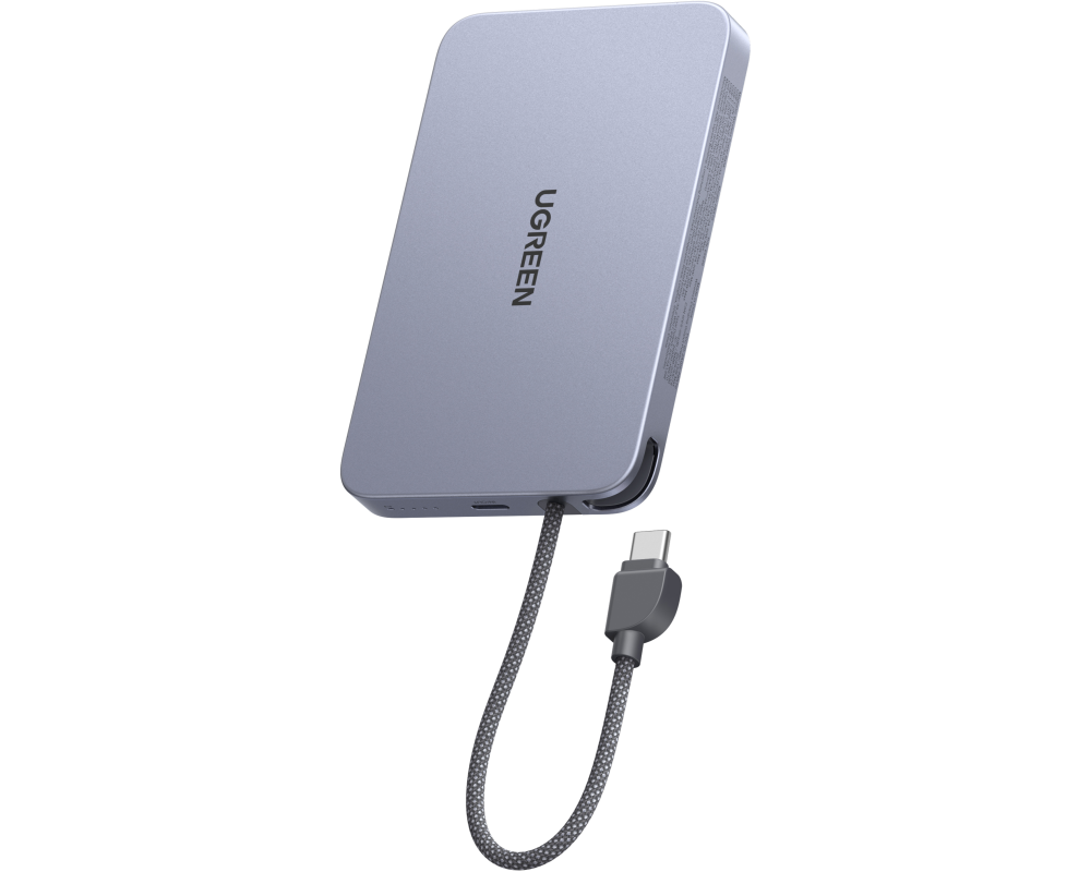 UGREEN MagFlow Air PB 10000mAh 30W 75982B Qi2,Wireless,Grey