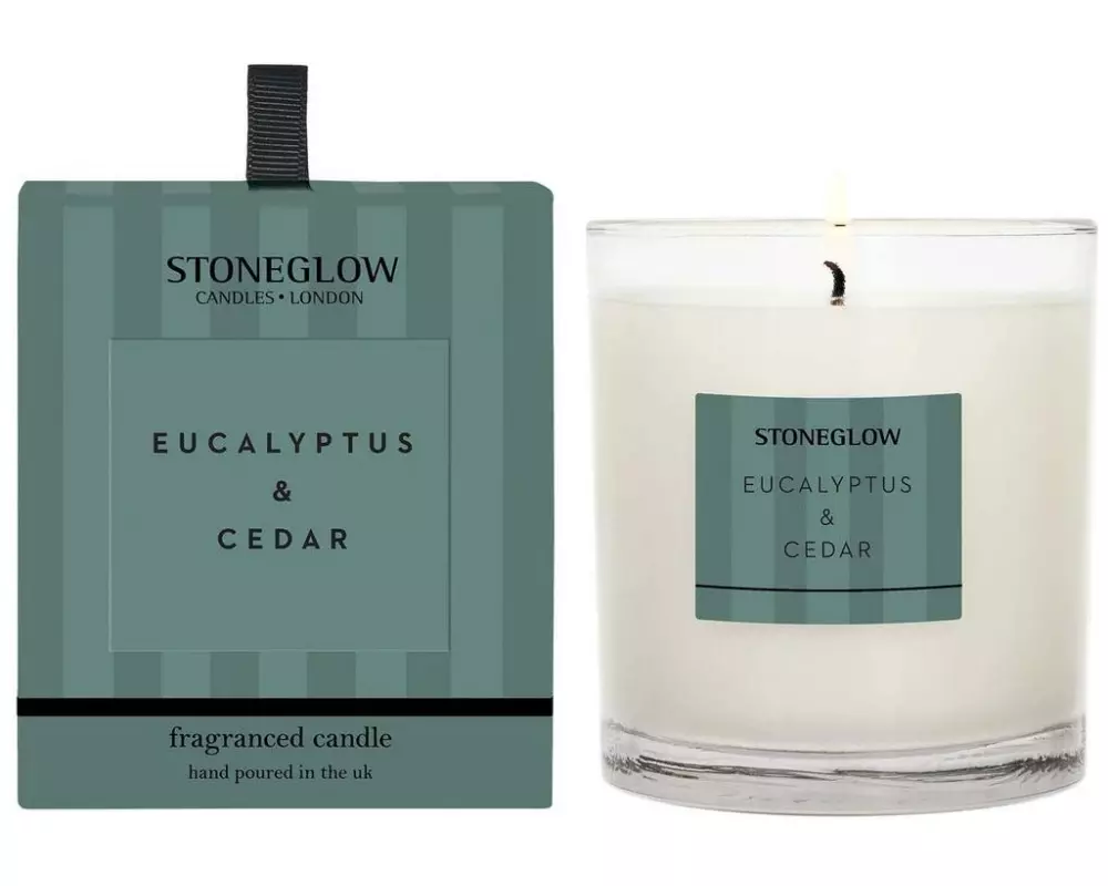 Stoneglow Duftkerze Eucalyptus & Cedar 220 g