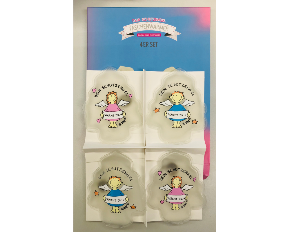ROOST Taschenwärmer 4er Set 512512.3.4 Schutzengel, ass. 11x9cm