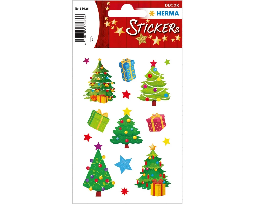 Herma Stickers Weihnachtssticker Christbaum 2 Blatt / 30 Sticker