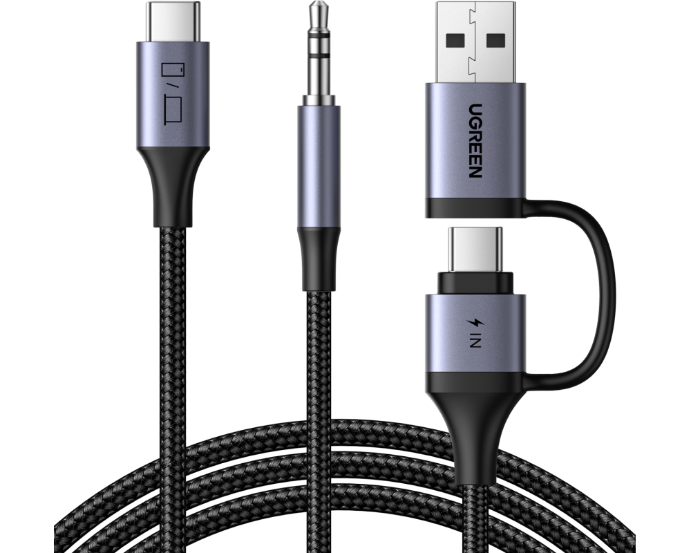 UGREEN Audio Adapter 2-in-1 45009 2xUSB-C, USB-A, 3.5mm