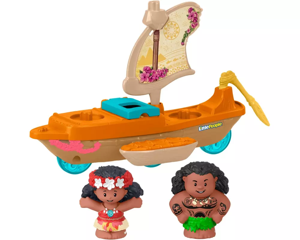 Fisher-Price Spielzeugset Disney Princess Vaiana und Mauis Kanu