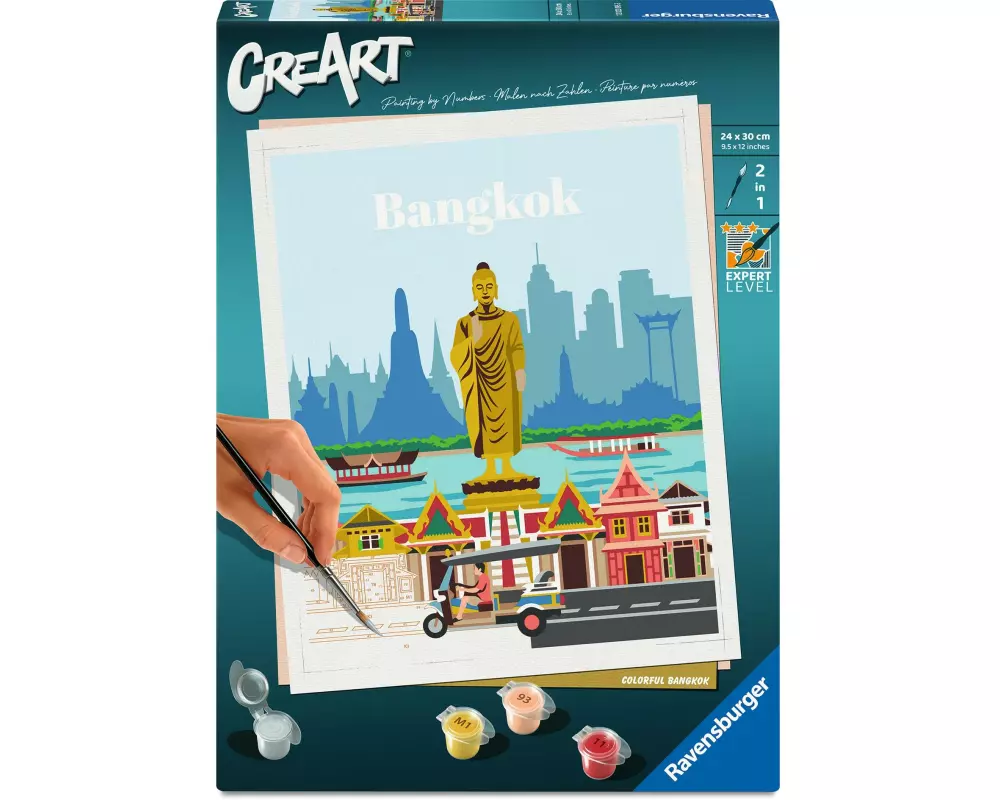 Ravensburger Malen nach Zahlen CreArt Citys Farbenfrohes Bangkok
