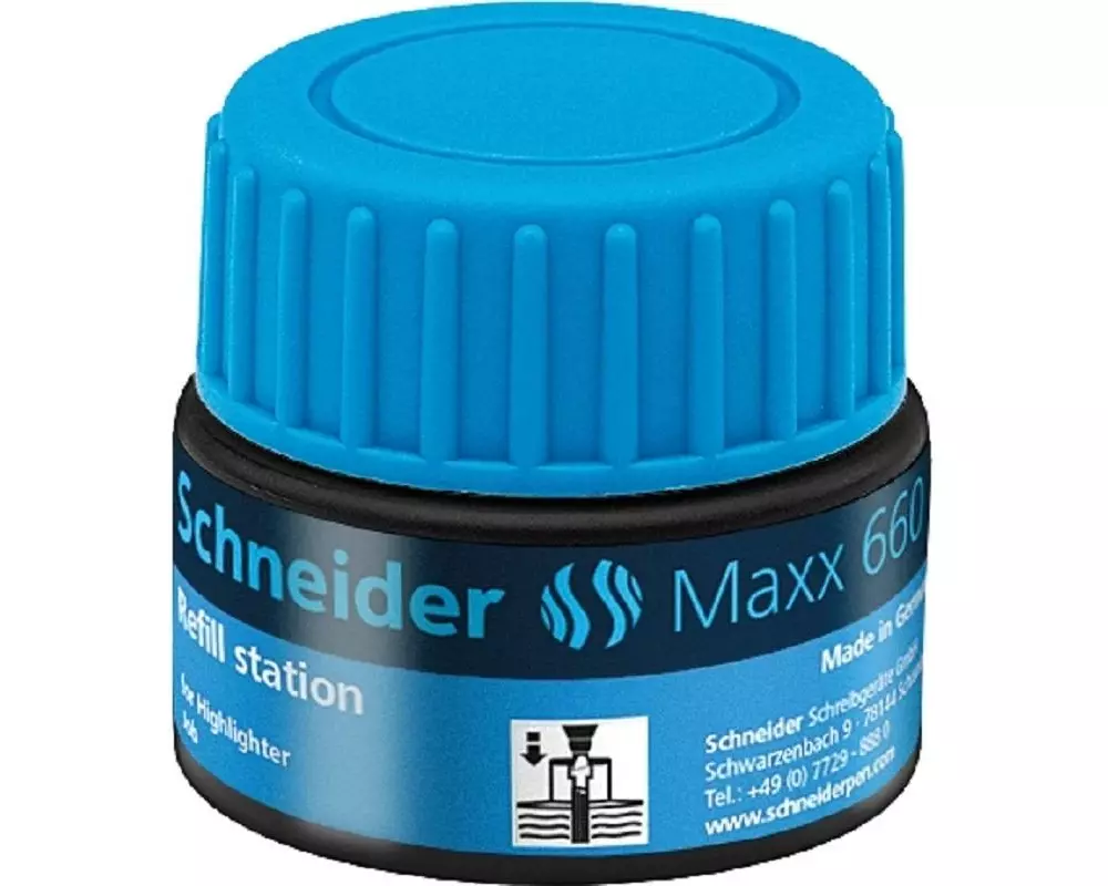 Schneider Tintenglas Nachfülltinte 660 Blau